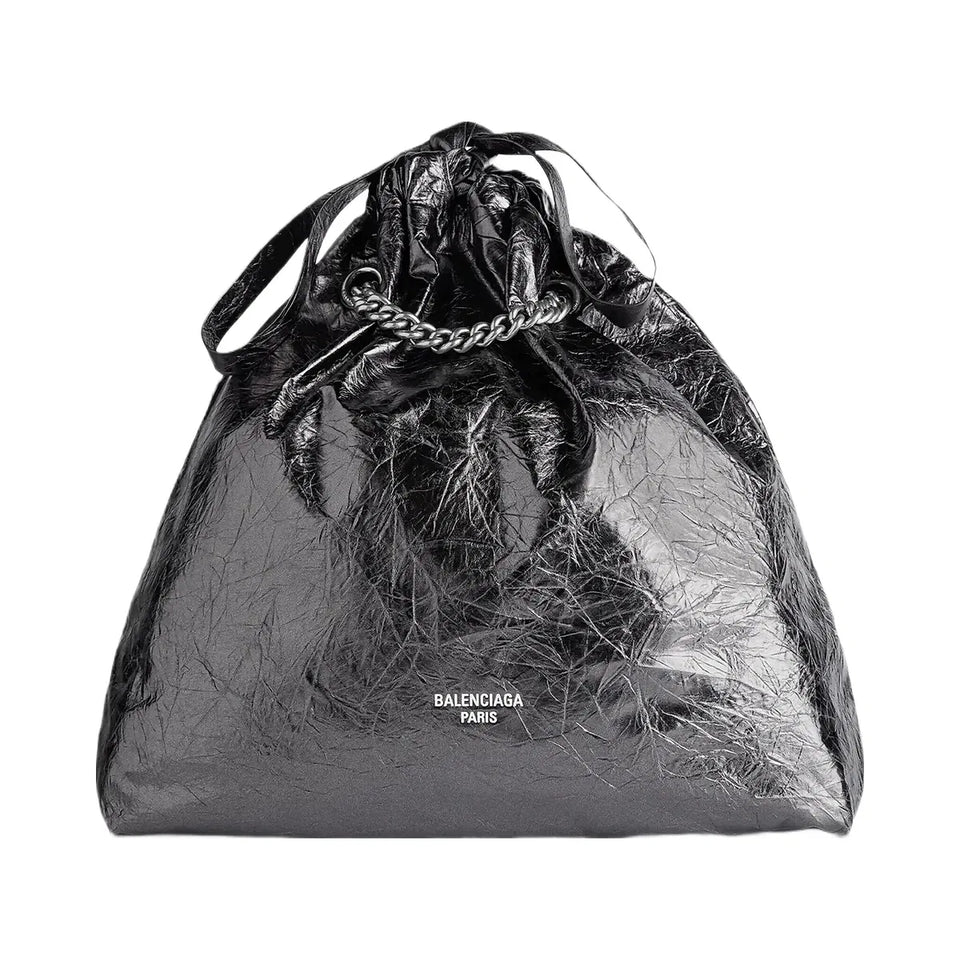 Balenciaga Crush Medium Metallized Tote