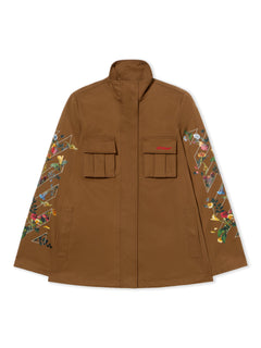 Off White Arrow Flower Field Twill Jacket