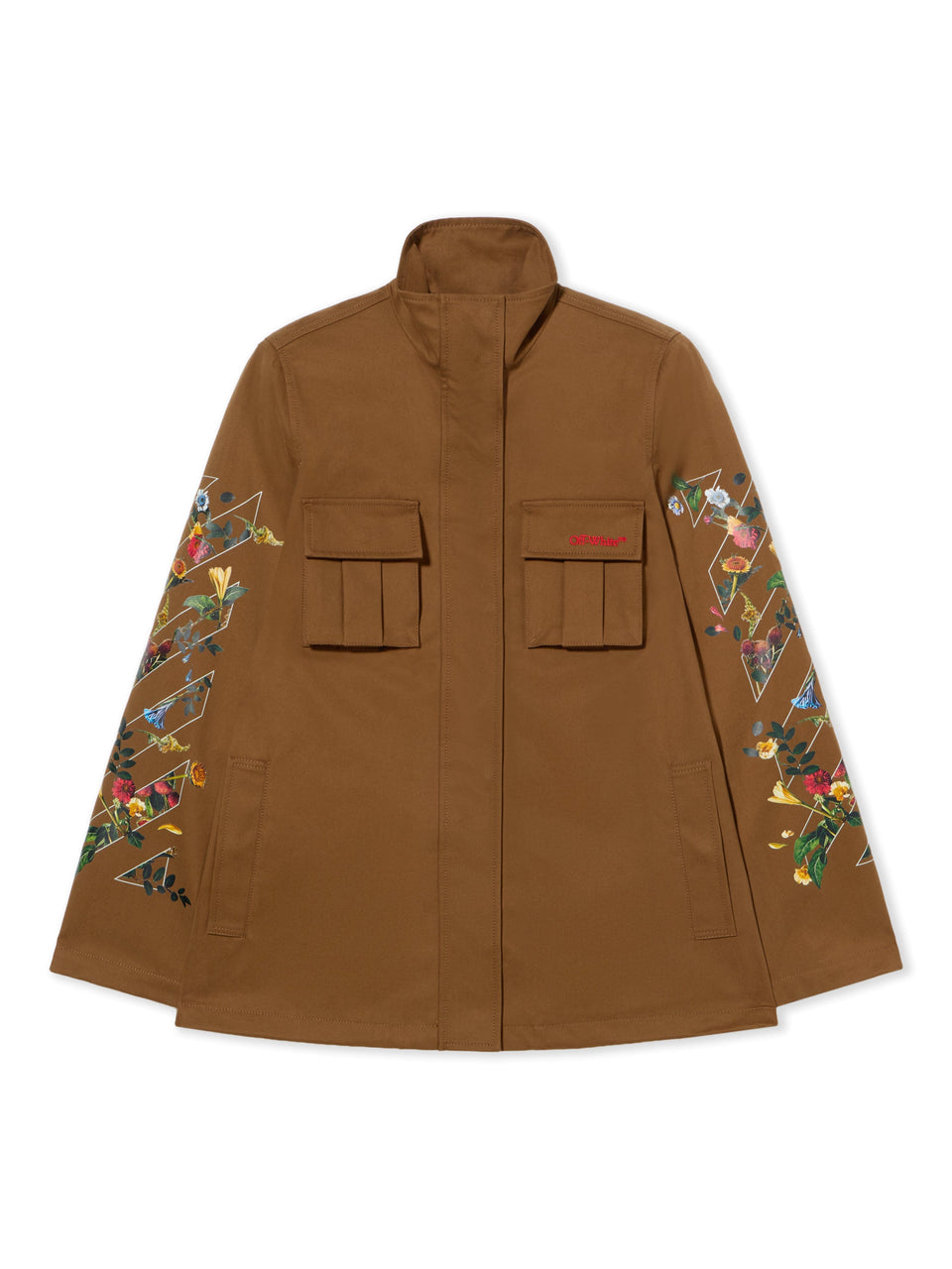 Off White Arrow Flower Field Twill Jacket