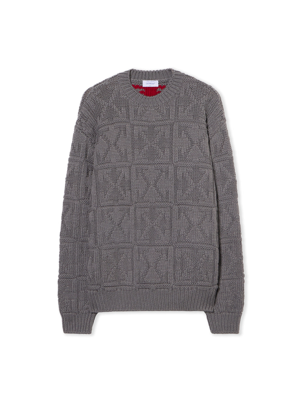 Off White 3D Stitch Arrow Knit Sweater