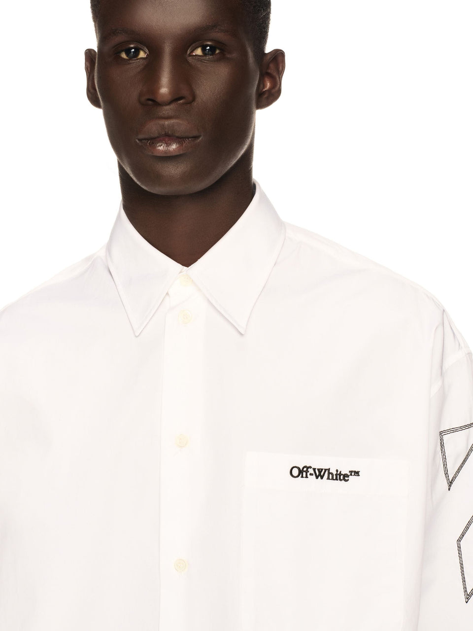 Off White Diag Outl Popl Over Shirt