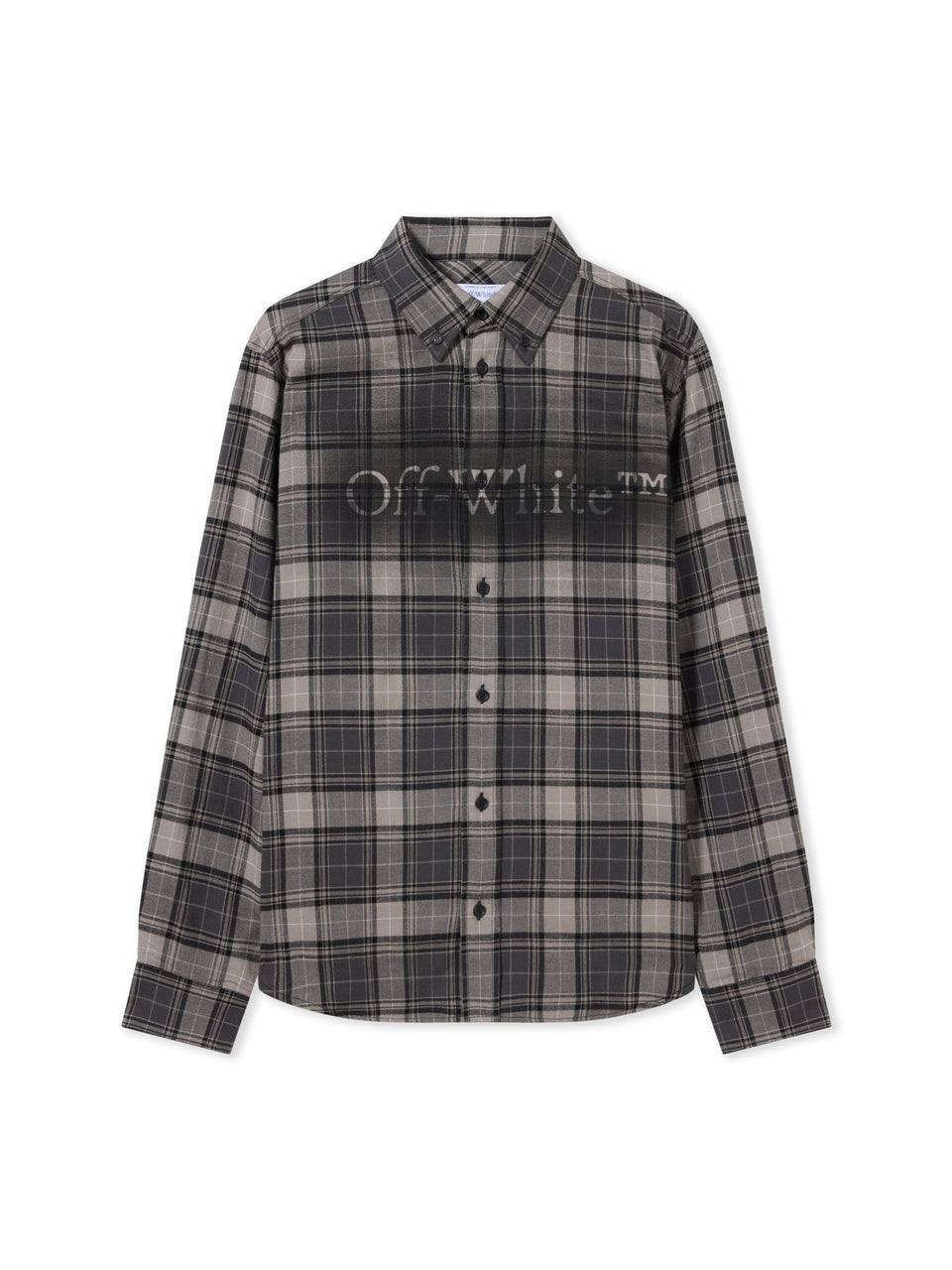Off White Spray Book Check Flannel Shirt