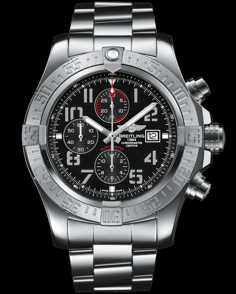 Breitling Super Avenger IIVolcano Black Edition Chronograph Automatic Black Arabic A13371