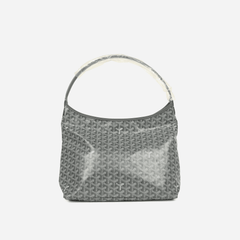 Goyard Goyardine Grey Boheme Hobo Bag Palladium Hardware