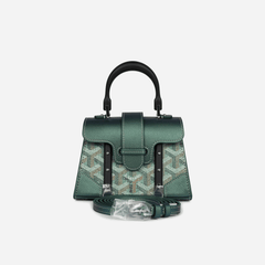 Goyard Saigon Structure Nano Pearly Green Goyardine Palladium Hardware
