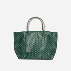 Goyard Goyardine Green Saint Louis GM Tote Bag Palladium Hardware