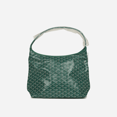 Goyard Goyardine Boheme Hobo Bag Palladium Hardware Green