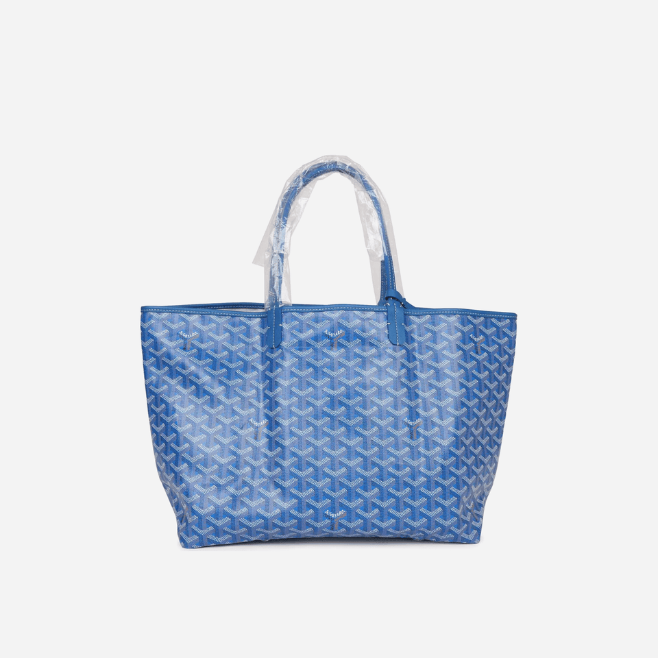 Goyard Goyardine Sky Blue Saint Louis PM Tote Bag Palladium Hardware