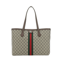 Ophidia Gg Middle-Sized Tote Bag Brown