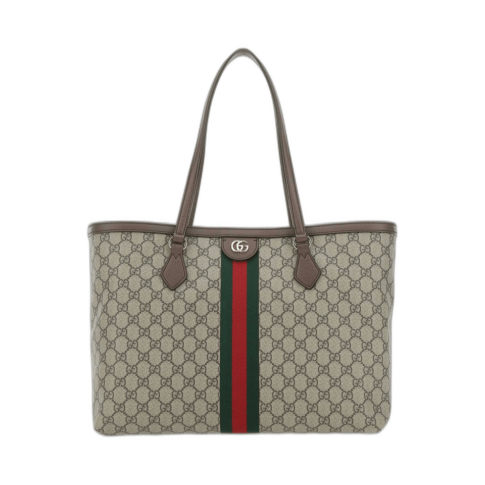 Ophidia Gg Middle-Sized Tote Bag Brown