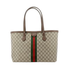 Ophidia Gg Middle-Sized Tote Bag Brown