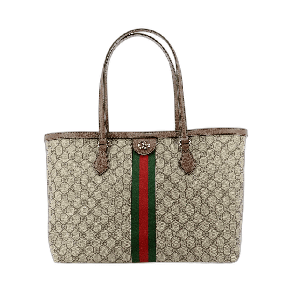Ophidia Gg Middle-Sized Tote Bag Brown