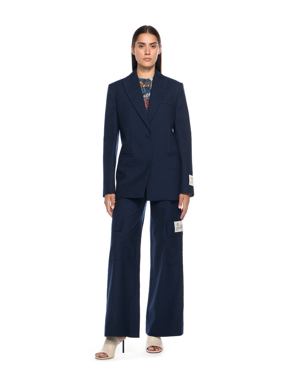 Off-White Gabardine Tailoring Cargo Trousers
