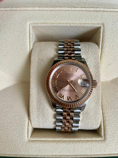 Rolex | Datejust | Rolex Datejust 31 278271 Pink Roman Dial Fluted Bezel Jubile | Gold/Steel | Gold/Steel | Pink | Automatic