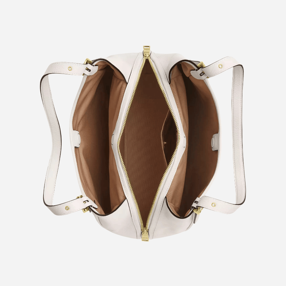 COACH Erin Shoulder Bag Pebbled Leather/Gold/Chalk