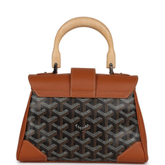 Goyard Saigon Souple Mini Orange Goyardine Palladium Hardware