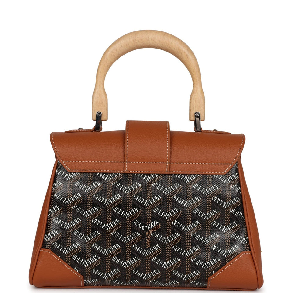 Goyard Saigon Souple Mini Orange Goyardine Palladium Hardware