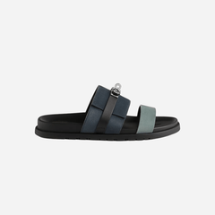 Hermes Jackson Sandal Multicolore Bleu Tonnerre