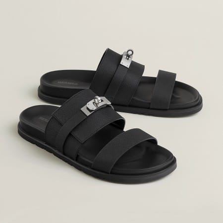 Hermes Jackson Sandal Multicolore Bleu Tonnerre