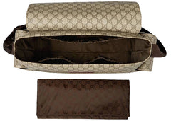 Gucci Diaper Bag Crossbody Gg Supreme Brown