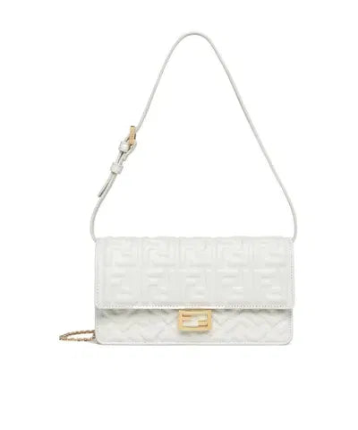 Fendi Chain Baguette Bag Black