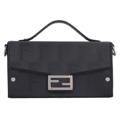 Fendi Chain Baguette Bag Black