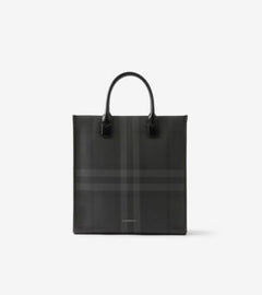 Burberry Slim Vertical Denny Tote Charcoal