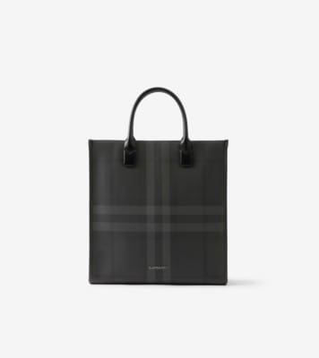 Burberry Slim Vertical Denny Tote Charcoal