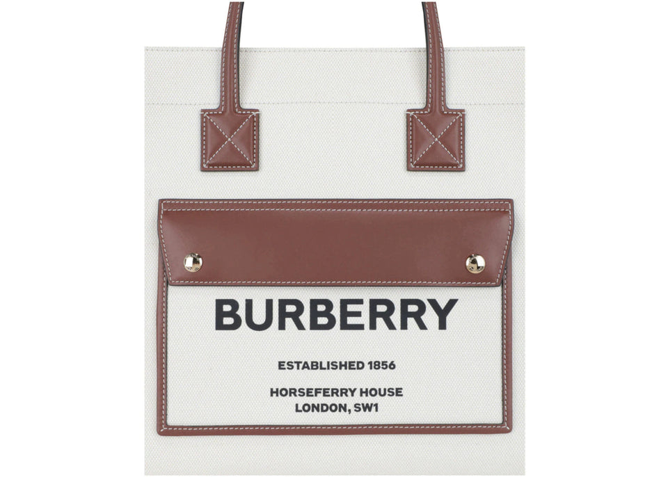 Burberry Medium Freya Tote Tan