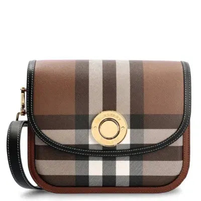 Burberry Mn Drawstring Bag Dark Birch Brown