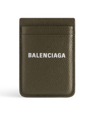 Balenciaga Crocodile Embossed Cash Magnet Card Holder