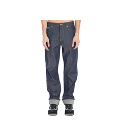 Denim Trousers with Hem Details