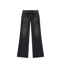 Denim Jeans with Horsebit Detail