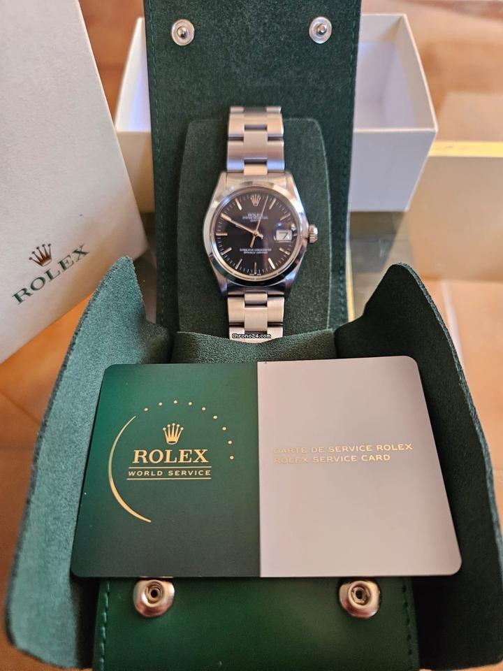 Rolex | Oyster Perpetual | 1500 | Steel | 34 mm | Steel | Black | Automatic