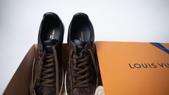LOUIS VUITTON Luxembourg Sneakers Brown Logo Monogram (UK 7)