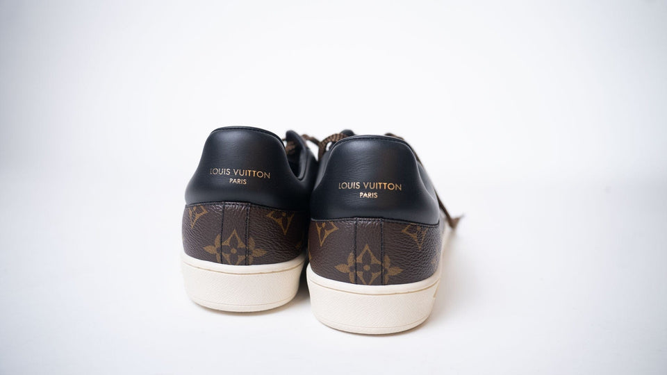 LOUIS VUITTON Luxembourg Sneakers Brown Logo Monogram (UK 7)