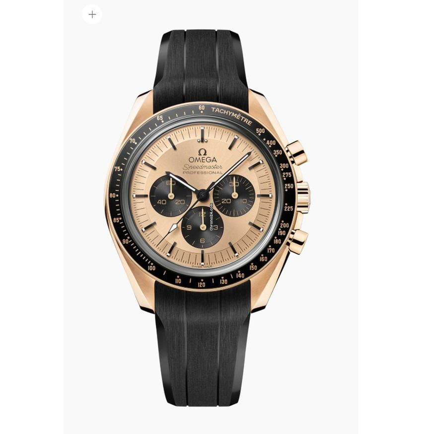Omega Speedmaster Professional Moonwatch Moonshine Gold NEW UNWORN 310.62.42.50.99.001