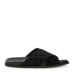 Sandal Slider with GG Pattern