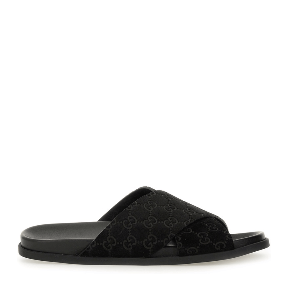 Sandal Slider with GG Pattern