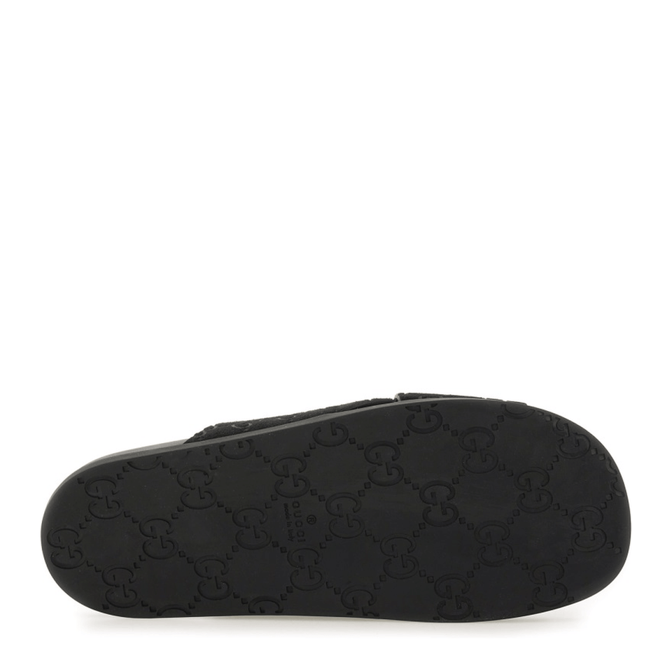 Sandal Slider with GG Pattern