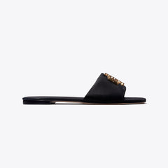 Tory Burch Eleanor Slide NEW NAVY / GOLD