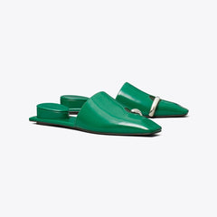 Tory Burch Pierced Mule GRASS / SILVER