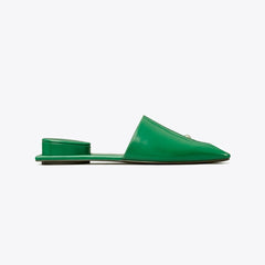 Tory Burch Pierced Mule GRASS / SILVER