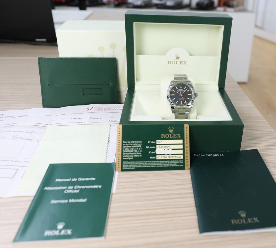 Rolex | Milgauss | 116400GV | Steel | 40 mm | Steel | Black | Automatic
