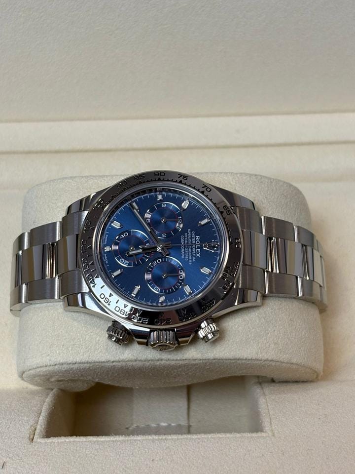 Rolex | Daytona | 116509 | White gold | 40 mm | White gold | Blue | Automatic