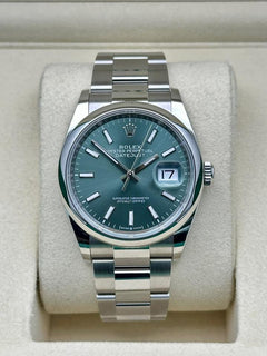 Rolex | Datejust | 126200 | Steel | 36 mm | Steel | Green | Automatic