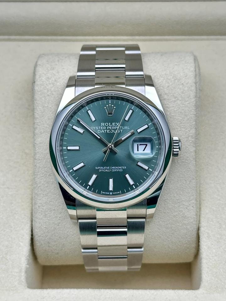 Rolex | Datejust | 126200 | Steel | 36 mm | Steel | Green | Automatic