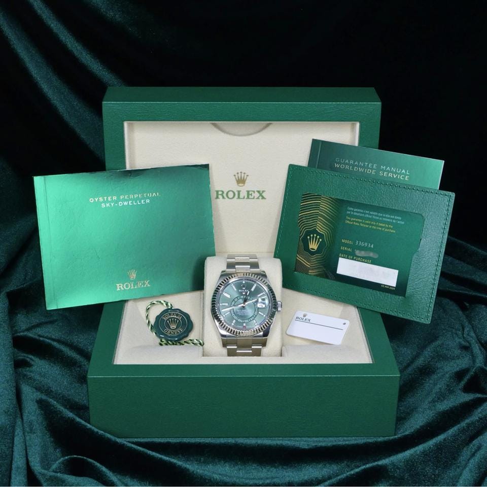 Rolex | Sky-Dweller | 336934 | Steel | 42 mm | Steel | Green | Automatic