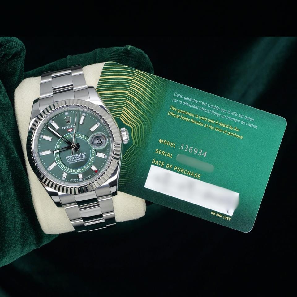 Rolex | Sky-Dweller | 336934 | Steel | 42 mm | Steel | Green | Automatic