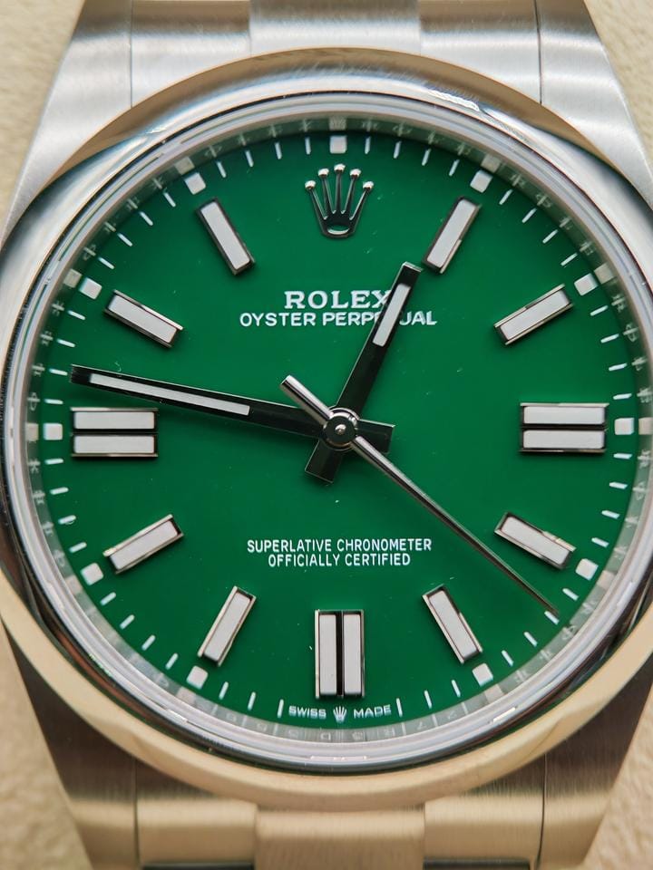 Rolex | Oyster Perpetual | 124300 | Steel | 41 mm | Steel | Green | Automatic